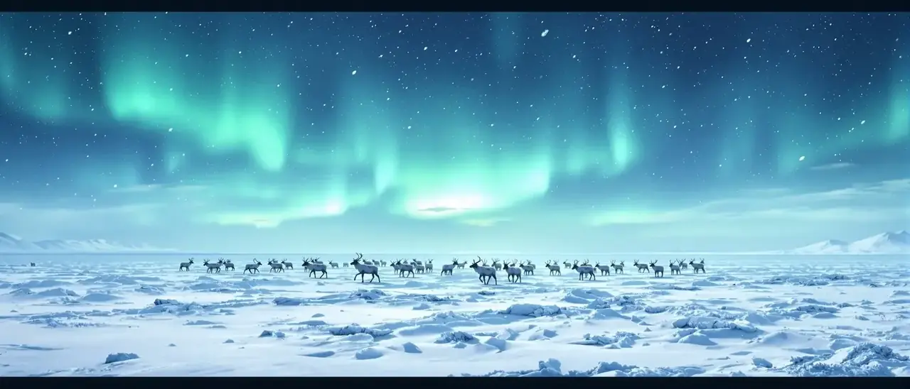 精品美女 雪原纪录 极地雪原全景